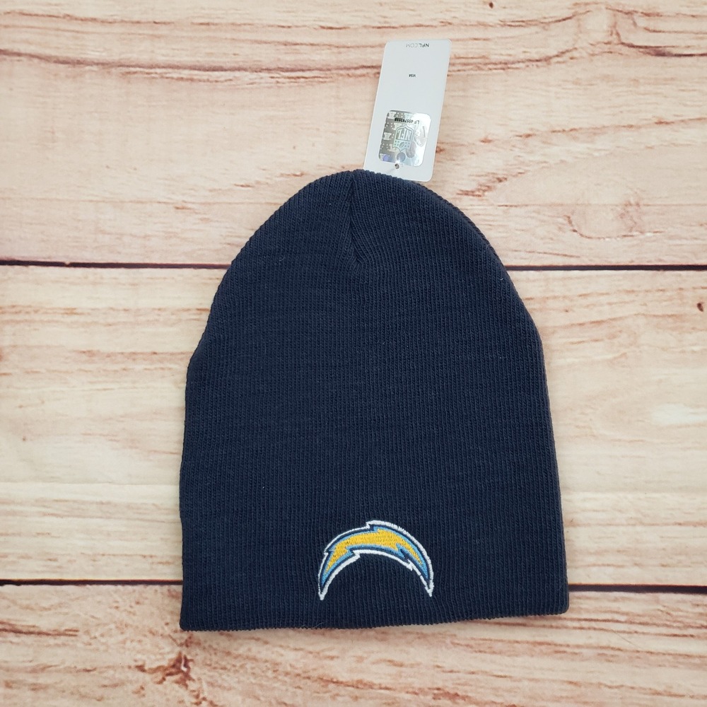 Los Angeles Chargers Hat Cap Beanie One Size Blue Yellow NFL‎ Football Mens A2